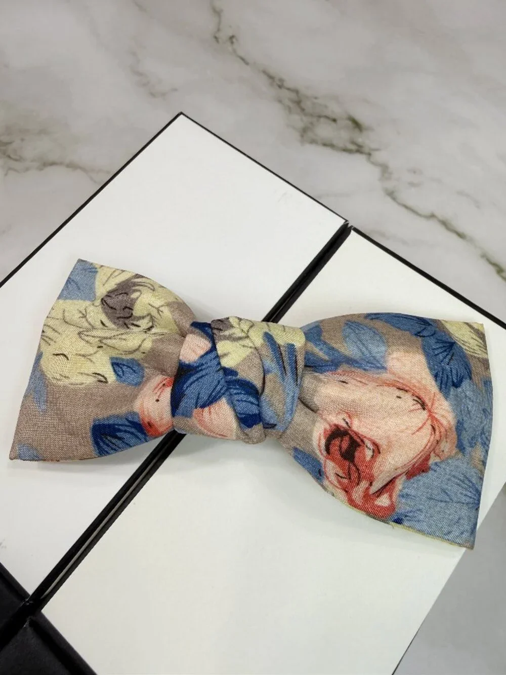 Paris Floral Fabric Bow Barrette French Spring Hair Clip